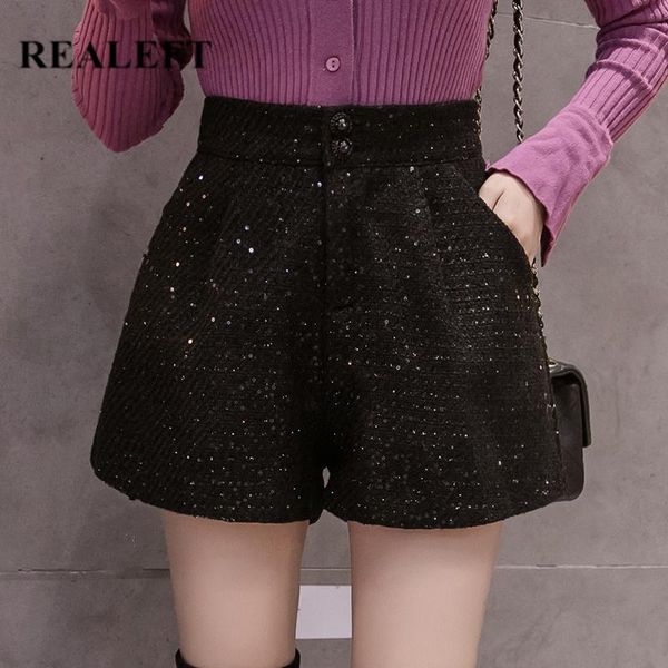 women's shorts realeft autumn winter street woolen short high waist vintage party wide leg pants casual pant female pocket 2021, White;black
women's shorts realeft autumn winter street woolen short high waist vintage party wide leg pants casual pant female pocket 2021, White;black