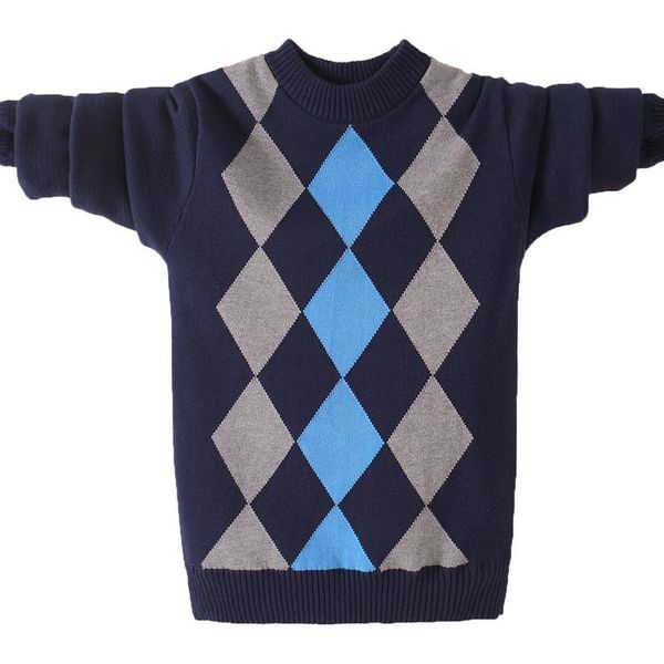 children knitted sweater autumn/winter print lattice design pure cotton kids pullover for teenagers boys 5-15 years, Blue
children knitted sweater autumn/winter print lattice design pure cotton kids pullover for teenagers boys 5-15 years, Blue