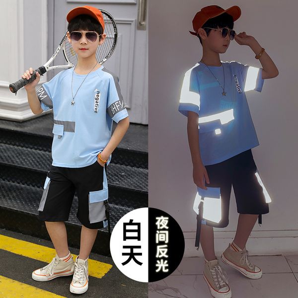 boys clothes summer clothing set 2022 new teen casual o-neck fashion patchwork short sleeve 2 pcs reflective kids clothing suit, White
boys clothes summer clothing set 2022 new teen casual o-neck fashion patchwork short sleeve 2 pcs reflective kids clothing suit, White