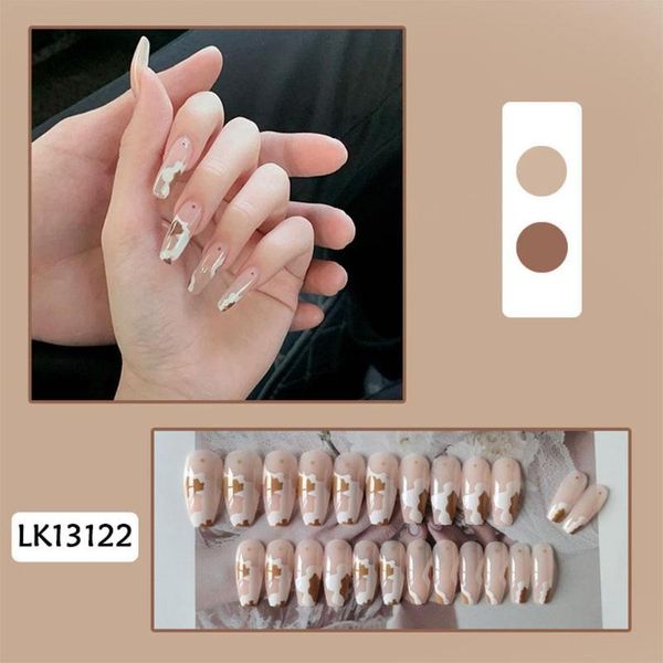 false nails 24pcs fake marble line long coffin ballerina manicure tool full cover nail tips art detachable, Red;gold
false nails 24pcs fake marble line long coffin ballerina manicure tool full cover nail tips art detachable, Red;gold