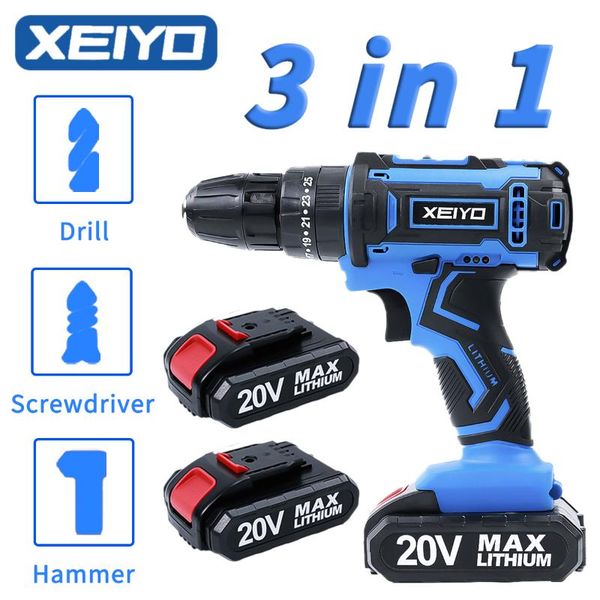 professiona electric drills xeiyo 20v cordless screwdriver 3 functions wireless impact drill mini lithium battery charging hand home keyless
professiona electric drills xeiyo 20v cordless screwdriver 3 functions wireless impact drill mini lithium battery charging hand home keyless