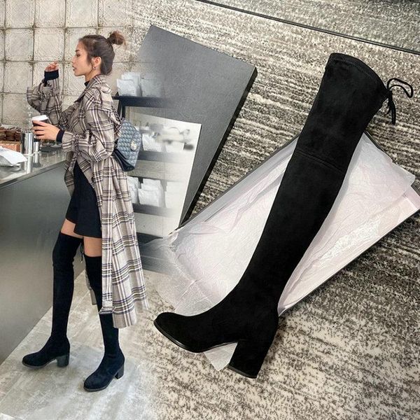 boots sianie tianie good quality 2021 winter autumn overknees woman shoes chunky high low heels over the knee stretchy, Black
boots sianie tianie good quality 2021 winter autumn overknees woman shoes chunky high low heels over the knee stretchy, Black