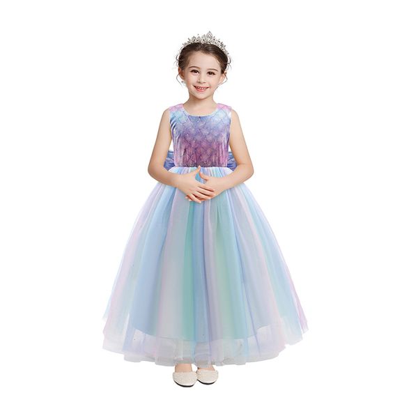 summer new selling childrens clothing 2021 fashion girls sleeveless net yarn laser mermaid round neck princess dress, Red;yellow
summer new selling childrens clothing 2021 fashion girls sleeveless net yarn laser mermaid round neck princess dress, Red;yellow