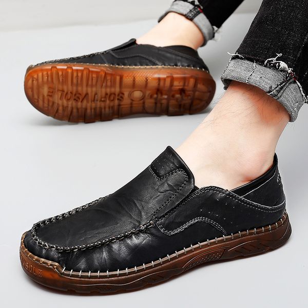 man new fashion cow split hand-sewn casual shoes hombre simple style loafer moccasins male slip-on driving shoes plus size 39-47, Black
man new fashion cow split hand-sewn casual shoes hombre simple style loafer moccasins male slip-on driving shoes plus size 39-47, Black