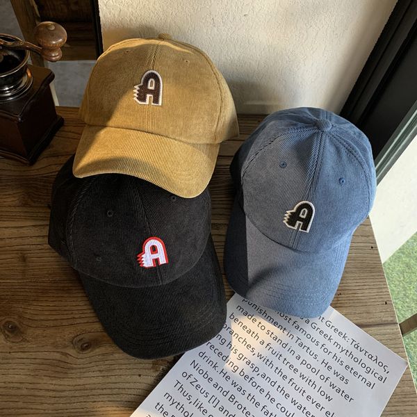 designer corduroy simple letter baseball hat autumn winter men's and women's versatile fashion black cap, Yellow
designer corduroy simple letter baseball hat autumn winter men's and women's versatile fashion black cap, Yellow