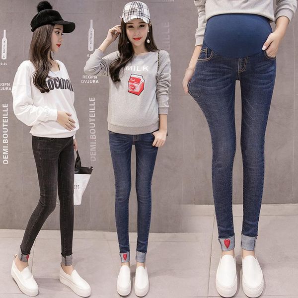 maternity bottoms pregnant women wear leggings outside jeans maternal fashion elastic women's denim stomach size lift trousers large, White
maternity bottoms pregnant women wear leggings outside jeans maternal fashion elastic women's denim stomach size lift trousers large, White