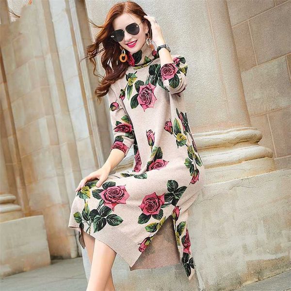 autumn winter casual vintage warm floral knited sweater dress print 3xl plus size women elegant bodycon long wool sweaters 211220, Black;gray
autumn winter casual vintage warm floral knited sweater dress print 3xl plus size women elegant bodycon long wool sweaters 211220, Black;gray