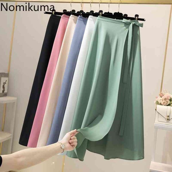nomikuma faldas lace up high waist skirts women solid color irregular a line mid calf skirt summer fashion jupe longue femme 210514, Black
nomikuma faldas lace up high waist skirts women solid color irregular a line mid calf skirt summer fashion jupe longue femme 210514, Black
