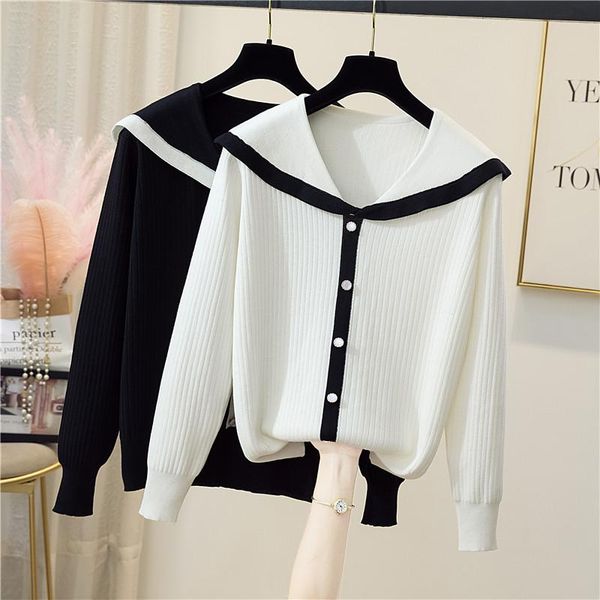 women's sweaters 2021 autumn winter women pullovers minimalist knitted korean casual oversized female jumpers 4xl, White;black
women's sweaters 2021 autumn winter women pullovers minimalist knitted korean casual oversized female jumpers 4xl, White;black