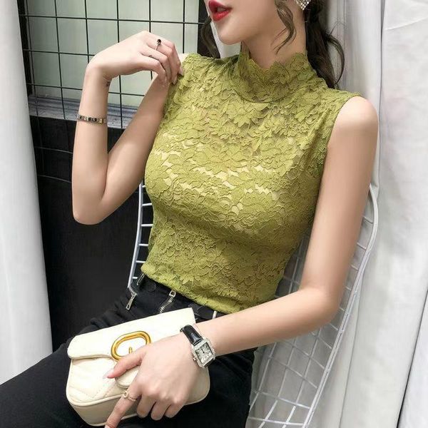 women's tanks & camis fashion turtleneck lace hollow out women tank spring summer sleeveless elastic see through vest bottoming st, White
women's tanks & camis fashion turtleneck lace hollow out women tank spring summer sleeveless elastic see through vest bottoming st, White