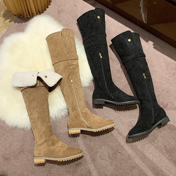 boots high knee for women 2021 winter fashion net red thin thick heel elastic knight, Black
boots high knee for women 2021 winter fashion net red thin thick heel elastic knight, Black