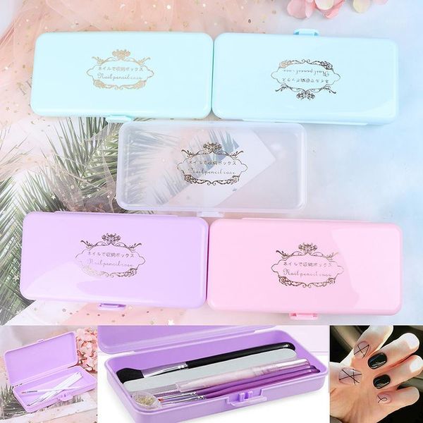 rectangle plastic nail storage box for long tools tweezers cuticle pusher brushes pens art empty holder container case1
rectangle plastic nail storage box for long tools tweezers cuticle pusher brushes pens art empty holder container case1