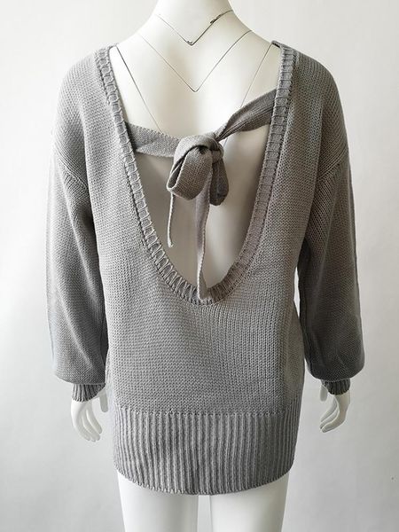 women's sweaters 2021 autumn and winter women pullovers european american style female bow tie halter sweater 66801, White;black
women's sweaters 2021 autumn and winter women pullovers european american style female bow tie halter sweater 66801, White;black