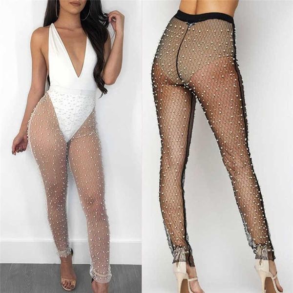 women's pants & capris women fishnet fashion lady see through pearls trousers high waist mesh sheer transparent pencil, Black;white
women's pants & capris women fishnet fashion lady see through pearls trousers high waist mesh sheer transparent pencil, Black;white