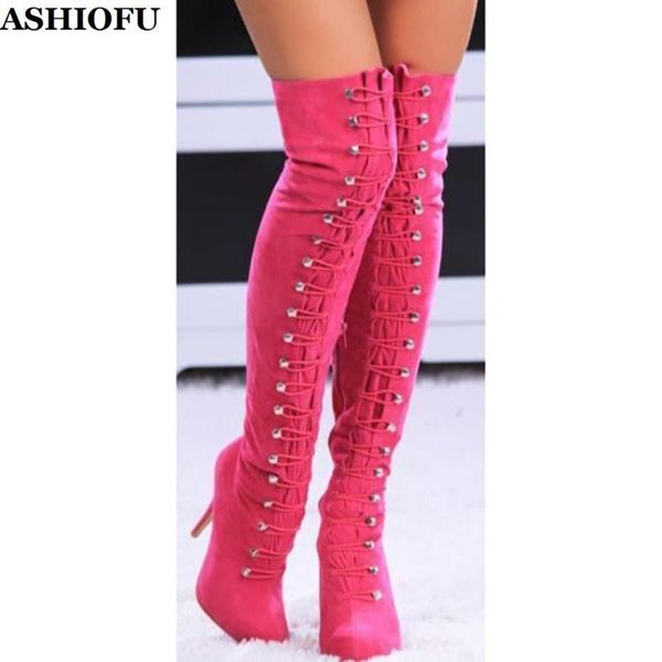 boots ashiofu handmade ladies thigh high elastic-bands eurolish party over knee evening club winter fashion shoes, Black
boots ashiofu handmade ladies thigh high elastic-bands eurolish party over knee evening club winter fashion shoes, Black
