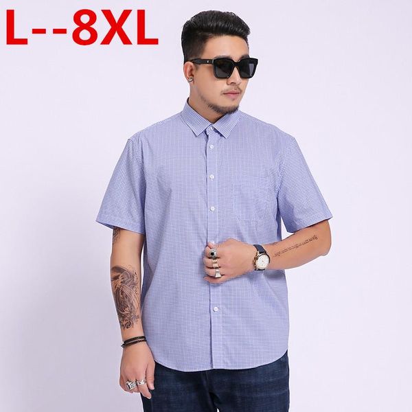 plus 8xl 6xl 5x 2021 summer mens plaid casual shirts short sleeve 100% cotton dress shirt men retro style camiseta masculina men's, White;black
plus 8xl 6xl 5x 2021 summer mens plaid casual shirts short sleeve 100% cotton dress shirt men retro style camiseta masculina men's, White;black