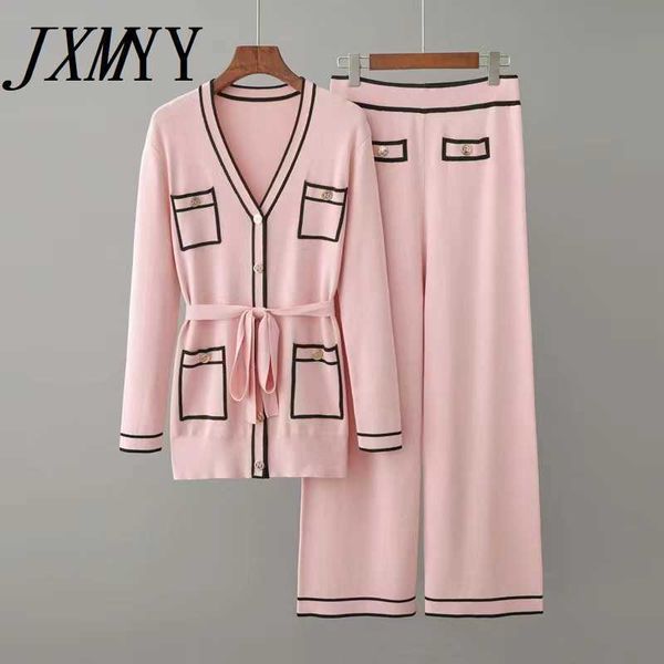 jxmyy early autumn long-sleeve knit suit lace-up waist mid-length v-neck cardigan + wide-leg pants two-piece female 210925, White
jxmyy early autumn long-sleeve knit suit lace-up waist mid-length v-neck cardigan + wide-leg pants two-piece female 210925, White