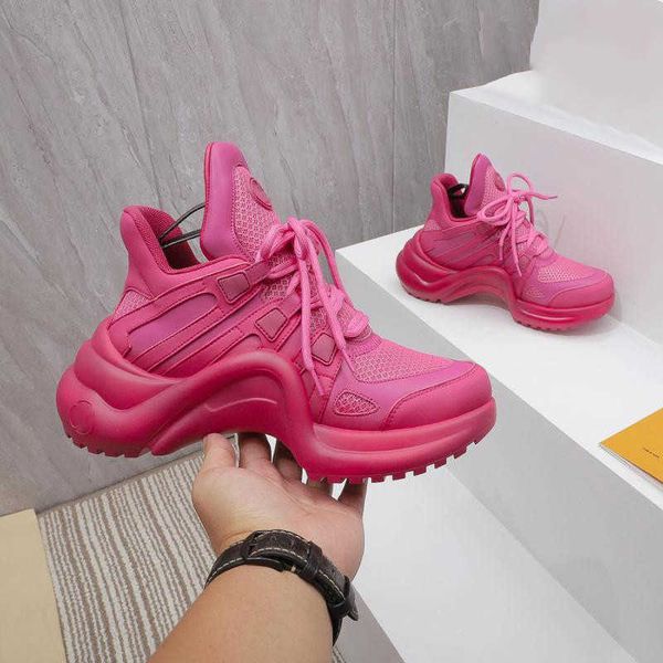 2022 luxury designer archlight runway dress shoes pink trainers leather sneakers with box, Black
2022 luxury designer archlight runway dress shoes pink trainers leather sneakers with box, Black