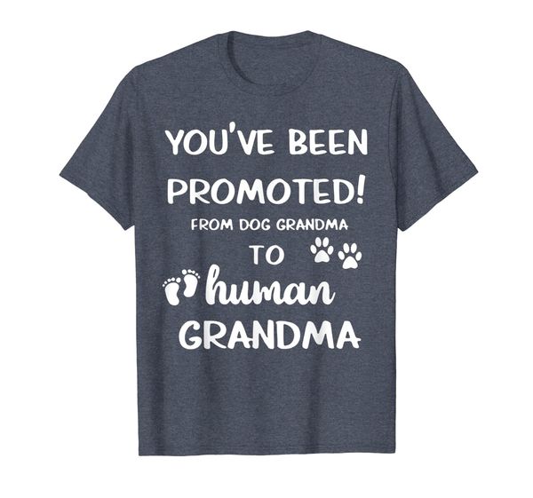 Promoted From Dog grandma To Human grandma T-Shirt, Mainly pictures
