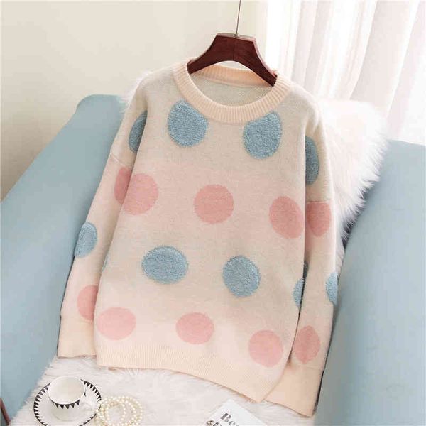 korean dot loose o-neck for women autumn jumper pullover sweater sueter winter long mode casual puxar femme, White;black
korean dot loose o-neck for women autumn jumper pullover sweater sueter winter long mode casual puxar femme, White;black