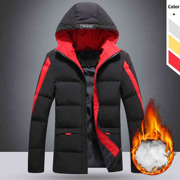 Men's Down & Parkas Brand Men Winter Coat Solid Color Thicken Mens Cotton Outerwear Fashion Warm Male Hooded Streetwear Jacket SZG6, Black
Men's Down & Parkas Brand Men Winter Coat Solid Color Thicken Mens Cotton Outerwear Fashion Warm Male Hooded Streetwear Jacket SZG6, Black
