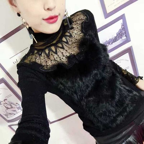 femininas blusas women blouses spring autumn fashion slim shirt lace fur long sleeve leisure black 210601, White
femininas blusas women blouses spring autumn fashion slim shirt lace fur long sleeve leisure black 210601, White