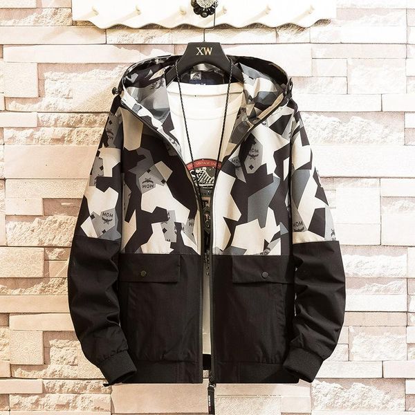 men casual jacket hooded windbreak letter print rib sleeve teen college young clothes spring coats plus size 5xl men's jackets, Black;brown
men casual jacket hooded windbreak letter print rib sleeve teen college young clothes spring coats plus size 5xl men's jackets, Black;brown