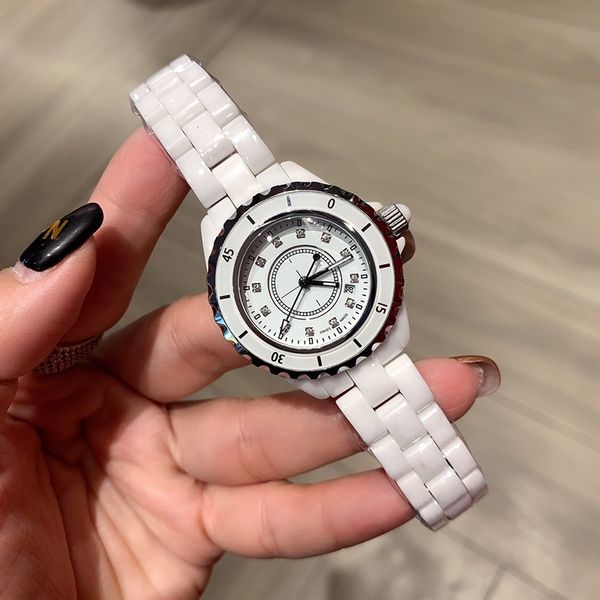 luxury watch women watches fashion 33mm 38mm porcelain dial crystal glass mirror ceramic and diamond-encrusted strap, Slivery;brown
luxury watch women watches fashion 33mm 38mm porcelain dial crystal glass mirror ceramic and diamond-encrusted strap, Slivery;brown