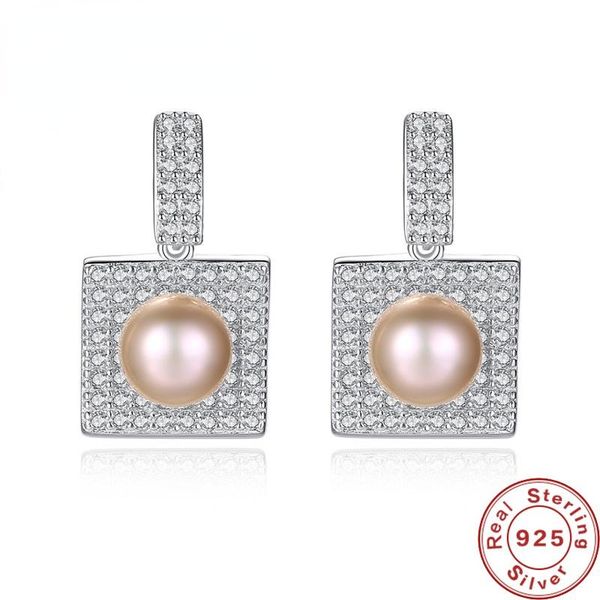 stud 100% 925 sterling silver female white/pink/gray pearl earrings vintage square zircon luxury jewelry, Golden;silver
stud 100% 925 sterling silver female white/pink/gray pearl earrings vintage square zircon luxury jewelry, Golden;silver
