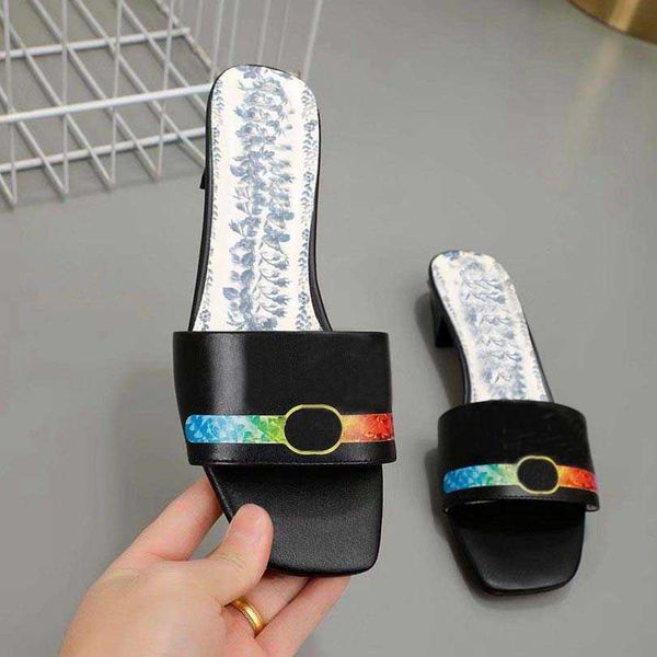 wholesale brand designer luxury printed slippers open toe square head low heel sandals and slippers size 35-41, Black
wholesale brand designer luxury printed slippers open toe square head low heel sandals and slippers size 35-41, Black