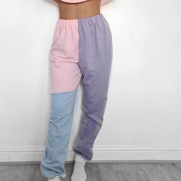 women's pants & capris patchwork casual joggers sweatpants elastic high waist women harajuku fashion long trousers street pant, Black;white
women's pants & capris patchwork casual joggers sweatpants elastic high waist women harajuku fashion long trousers street pant, Black;white