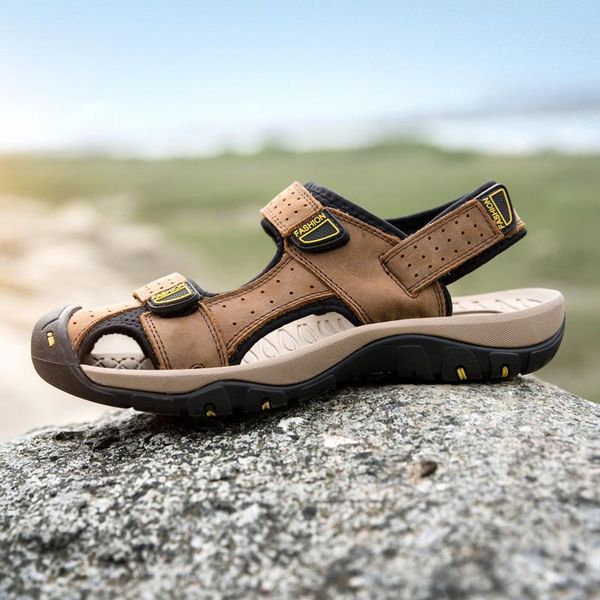 sandals comfortable outdoor men beach shoes non-slip fashion men's casual summer light breathable, Black
sandals comfortable outdoor men beach shoes non-slip fashion men's casual summer light breathable, Black