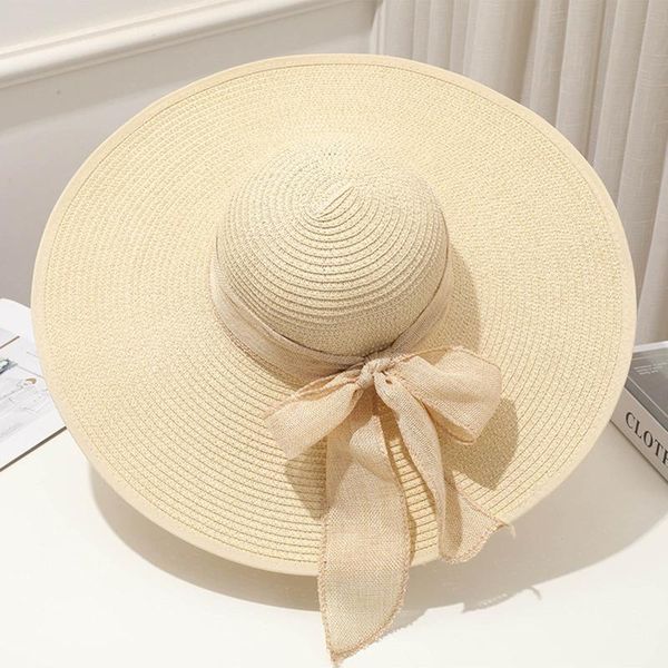 wide brim hats summer female sun visor hat big classic bowknot folding straw casual outdoor beach cap for women uv protection, Blue;gray
wide brim hats summer female sun visor hat big classic bowknot folding straw casual outdoor beach cap for women uv protection, Blue;gray