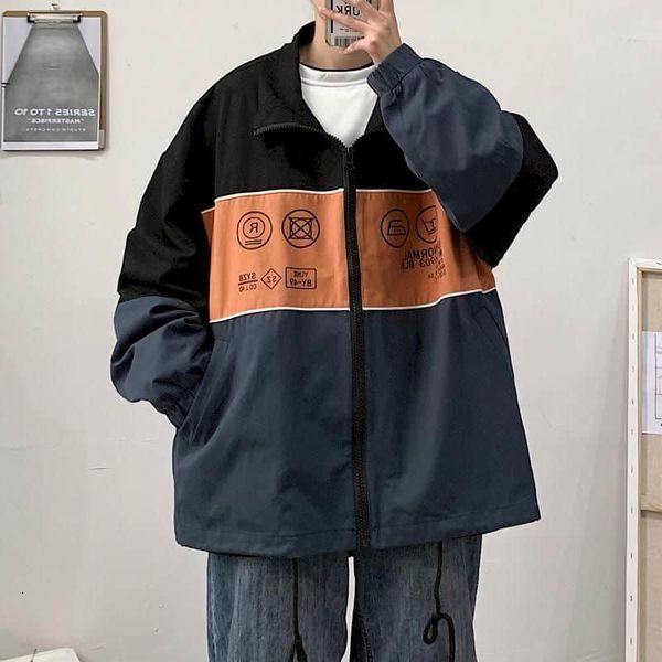 men's jackets female colorblock jacket fall trend hong kong student style harajuku casual loose wild fsmx, Black;brown
men's jackets female colorblock jacket fall trend hong kong student style harajuku casual loose wild fsmx, Black;brown