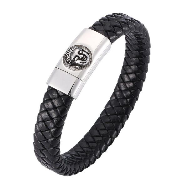 charm bracelets men's leather titanium steel bracelet, buddha statue magnet buckle, stainless bracelet wholesale buddhism maitreya, Golden;silver
charm bracelets men's leather titanium steel bracelet, buddha statue magnet buckle, stainless bracelet wholesale buddhism maitreya, Golden;silver