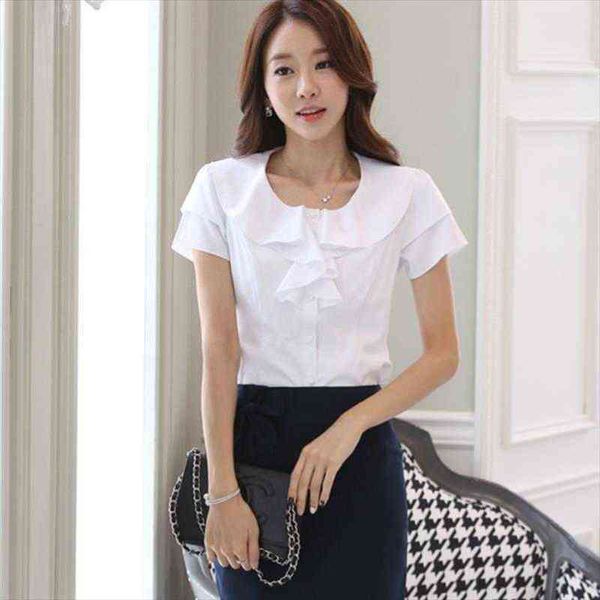 the summer of large womens blouses size chiffon short sleeved occupation white shirts leisure ns4092
the summer of large womens blouses size chiffon short sleeved occupation white shirts leisure ns4092
