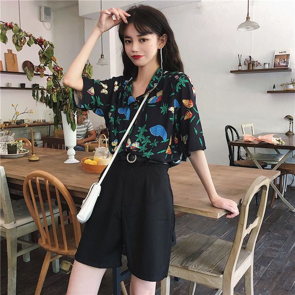 4 sizes s-xl vintage casual loose turn down collar butterfly fashion women female basic short sleeve shirts 210522, White
4 sizes s-xl vintage casual loose turn down collar butterfly fashion women female basic short sleeve shirts 210522, White