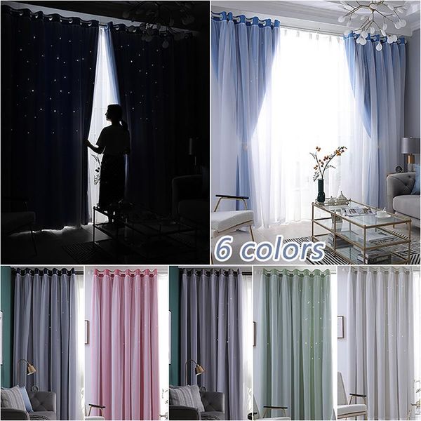 hollow star double layer blackout curtains for bedroom kids girl white sheer window living room treatments curtain & drapes
hollow star double layer blackout curtains for bedroom kids girl white sheer window living room treatments curtain & drapes