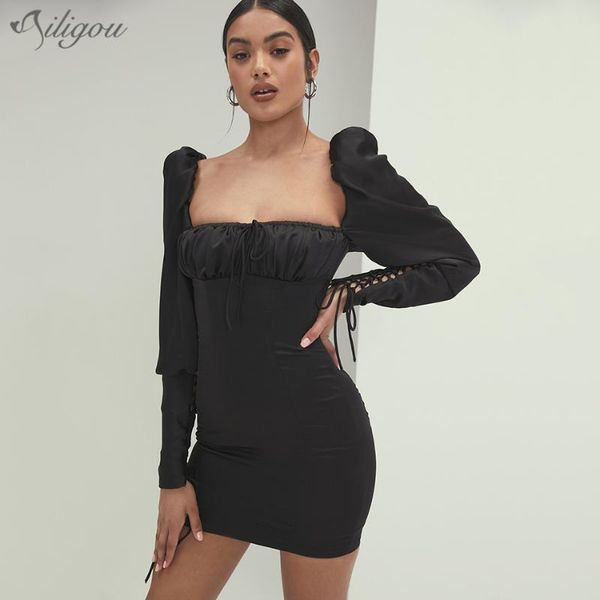 casual dresses ailigou 2021 full sleeve low cut female office ladies street wear black skinny draped celebrity party mini dress, Black;gray
casual dresses ailigou 2021 full sleeve low cut female office ladies street wear black skinny draped celebrity party mini dress, Black;gray
