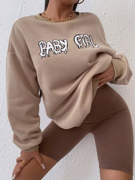 sxy drop shoulder letter graphic pullover r8mv#, White;black
sxy drop shoulder letter graphic pullover r8mv#, White;black