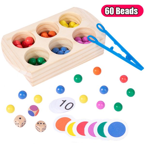 Wooden Rainbow Clip Beads Color Classification Box Math Counting Toy Montessori Games Early Educational learning Toy
Wooden Rainbow Clip Beads Color Classification Box Math Counting Toy Montessori Games Early Educational learning Toy