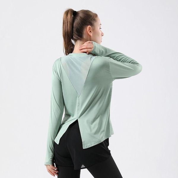 yoga outfit women t-shirts autumn long-sleeved round neck split clothes quick-drying mesh stitching breathable running sports
yoga outfit women t-shirts autumn long-sleeved round neck split clothes quick-drying mesh stitching breathable running sports