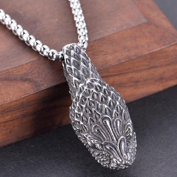 pendant necklaces european and american stainless steel jewelry men's punk amazon, Silver
pendant necklaces european and american stainless steel jewelry men's punk amazon, Silver