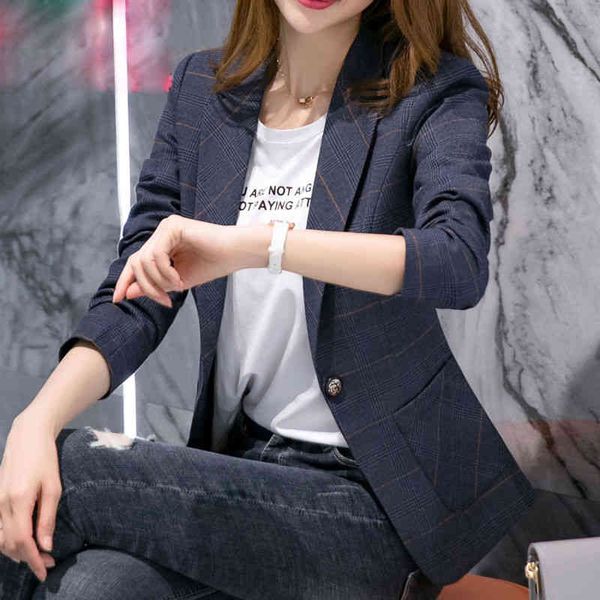 women's suits & blazers peonfly vintage casual plaid women fashion single button office ladies jacket coat notched collar long sleeve r, White;black
women's suits & blazers peonfly vintage casual plaid women fashion single button office ladies jacket coat notched collar long sleeve r, White;black