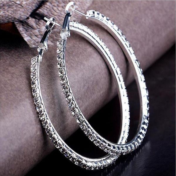 hoop & huggie silver color high polished earrings paved with austrian cubic zirconia for wedding party jewelry, Golden;silver
hoop & huggie silver color high polished earrings paved with austrian cubic zirconia for wedding party jewelry, Golden;silver