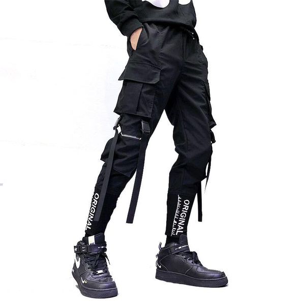 men's pants hip hop men ribbons cargo fashion harajuku 2021 elastic waist casual streetwear mens joggers trousers bla, Black
men's pants hip hop men ribbons cargo fashion harajuku 2021 elastic waist casual streetwear mens joggers trousers bla, Black