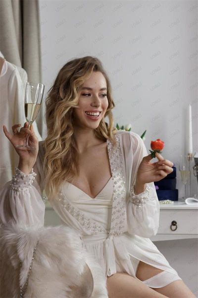 women's sleepwear lo&li amazing long sleeve sheer tulle with pearls for poshoot party dresses robes, Black;red
women's sleepwear lo&li amazing long sleeve sheer tulle with pearls for poshoot party dresses robes, Black;red
