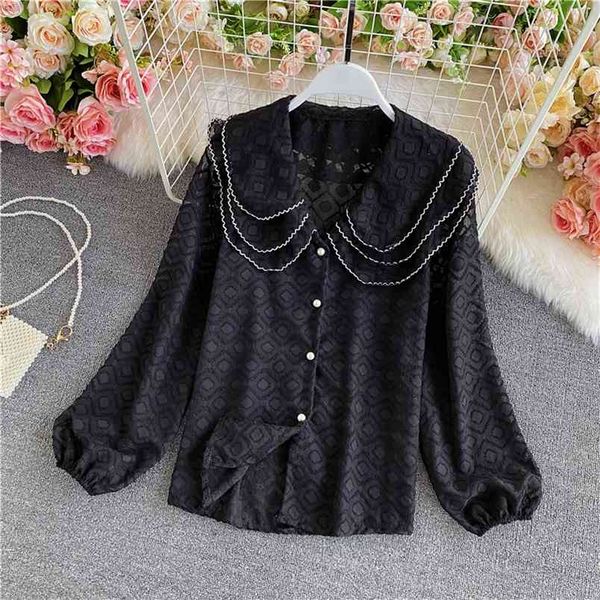 spring autumn temperament fashion doll collar chiffon shirt women sweet big lapel puff sleeve uk942 210506, White
spring autumn temperament fashion doll collar chiffon shirt women sweet big lapel puff sleeve uk942 210506, White