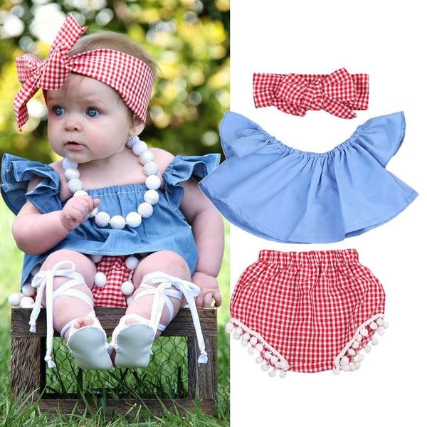 baby girl born clothes set summer cute sleeveless tank plaid shorts headband 3pcs outfit infant clothing 0-24m sets, White
baby girl born clothes set summer cute sleeveless tank plaid shorts headband 3pcs outfit infant clothing 0-24m sets, White