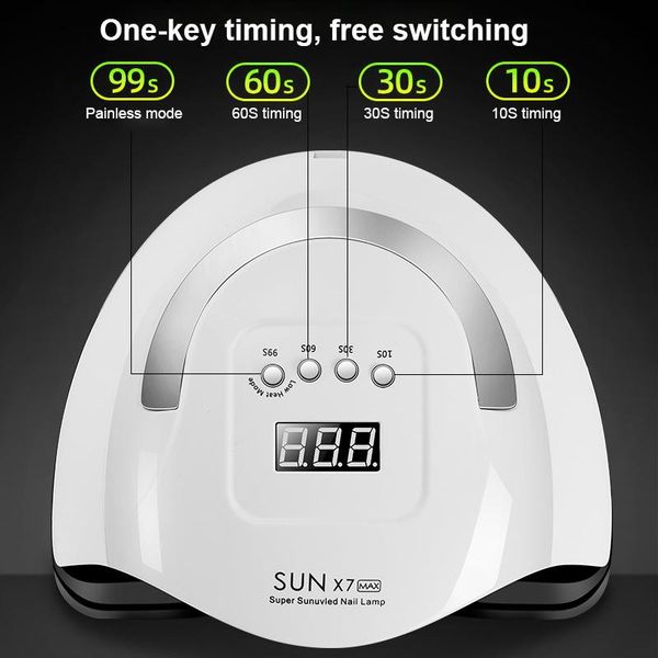 nail dryers sunx7 max 57 led lamp dryer uv ice for drying gel polish 10/30/60/99s timer auto sensor manicure tools
nail dryers sunx7 max 57 led lamp dryer uv ice for drying gel polish 10/30/60/99s timer auto sensor manicure tools